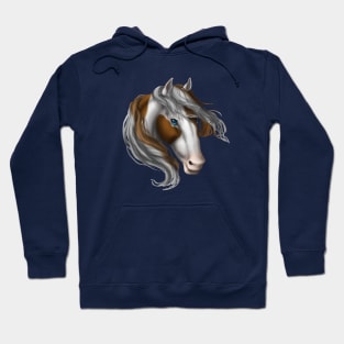 Horse Head - Brown Paint Hoodie